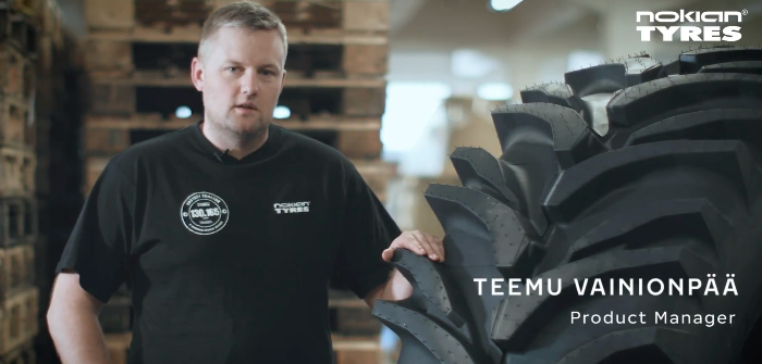 Industrial designer, Caleb Claassen and product manager, Teemu Vainionpää, explain the technologies behind the new tire designed for heavy machinery forestry and earthmoving applications