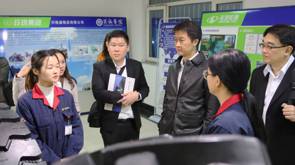 Kasikornbank president visits Linglong in Thailand