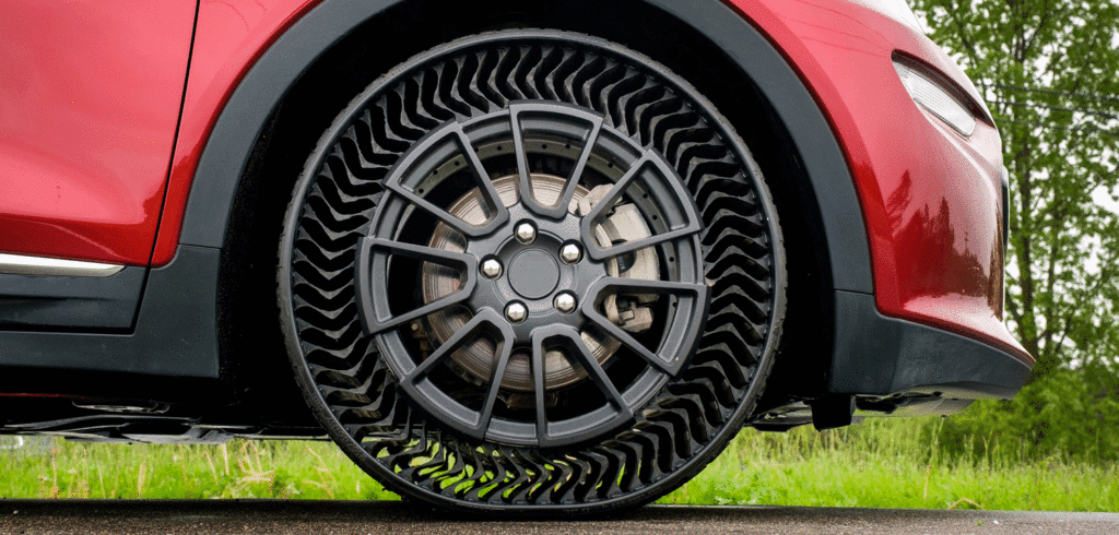 Michelin and GM to test airless tire concept on real roads