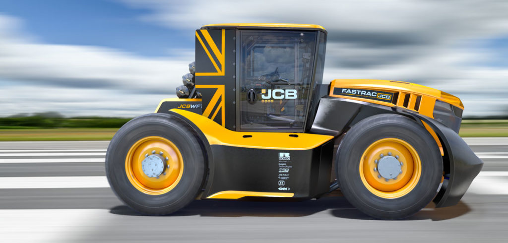 JCB sets tractor world speed record with unique tire and wheel package