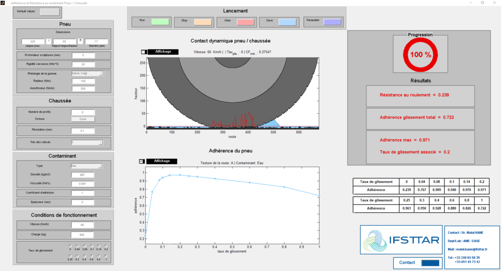 IFSTTAR Skid resistance tool