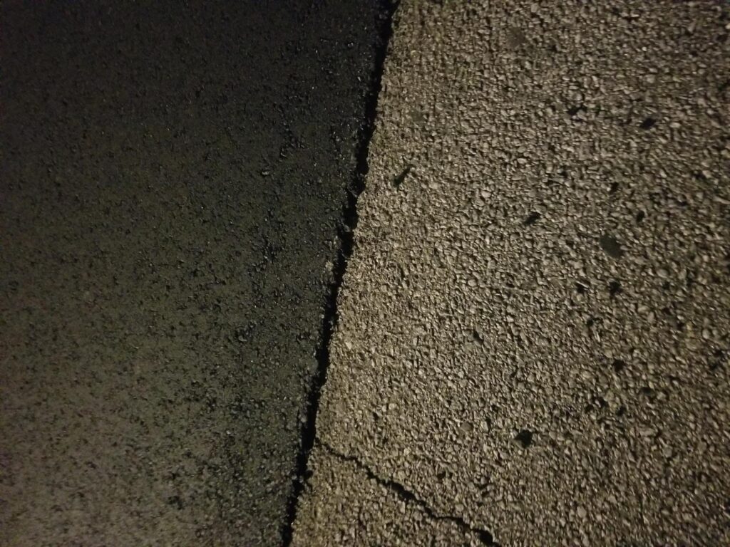 Rubber Modified Asphalt used to resurface Lawrenceville Highway Tire