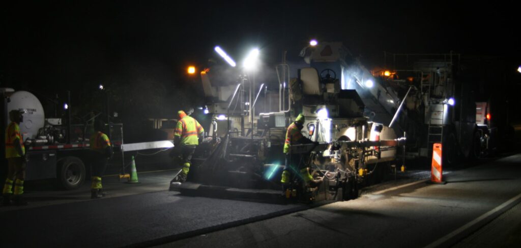 Rubber Modified Asphalt used to resurface Lawrenceville Highway