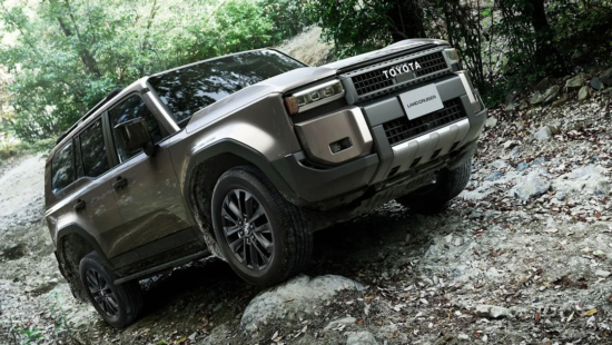 Toyota Land Cruiser 250 equipped with Yokohama Geolandar tires