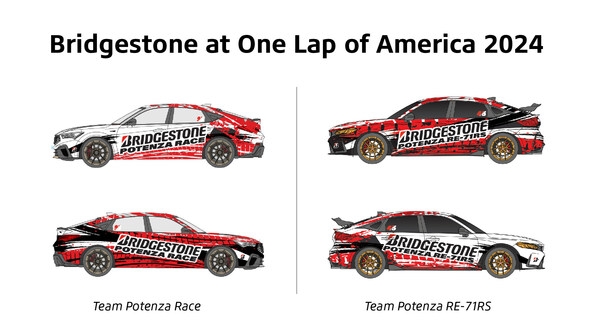 Bridgestone marks 45th Anniversary of Potenza tire line at One Lap of America Bridgestone marks 45th Anniversary of Potenza tire line at One Lap of America