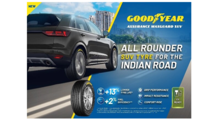Goodyear launches all rounder Assurance Maxguard SUV tire in India.