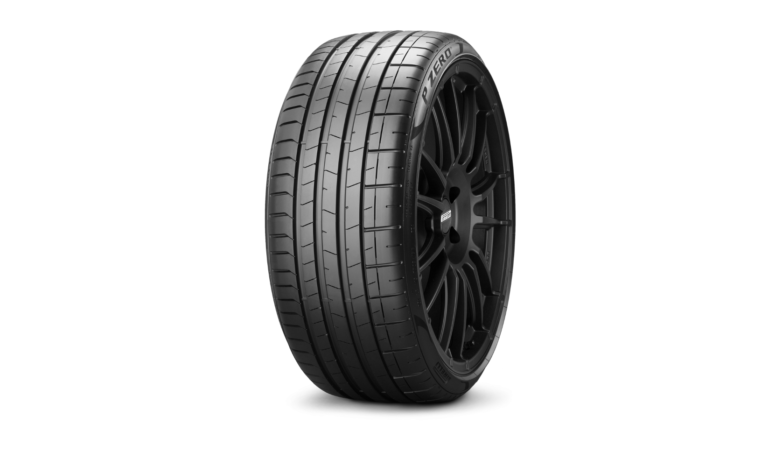 P Zero tire shown in profile against a white background