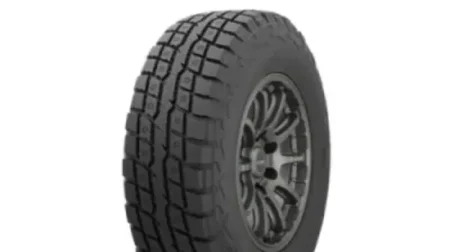 The Toyo Observe W/T-R studdless sUV tire shown in profile against a white backdrop