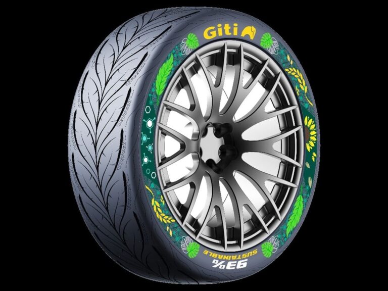 Prototype tire with 93% sustainable materials proposed by Giti Tire.