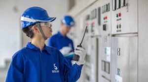 Employee at Qingdao plant, China.