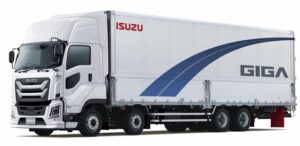 Sumitomo Sensing Core wheel detachment prediction system fitted as standard on new Isuzu Giga truck