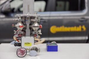 Continental uses vacuum technology to study tire wear particles.