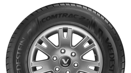 A profile pic of the new Comtrac 2+ tire from Vredestein