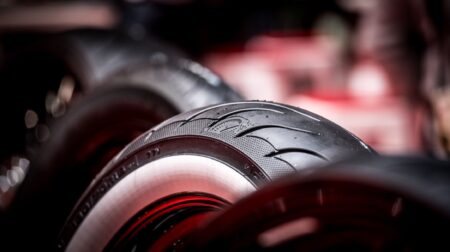 Avon's Cobra Chrome whitewall tires.