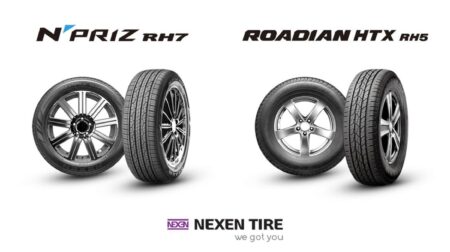 Nexen Tire's N’PRIZ RH7 (left) and the Roadian HTX RH5 (Right).
