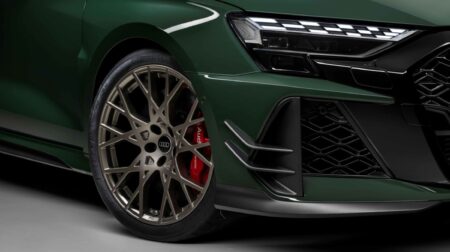 Audi RS models get bespoke Pirelli P Zero R tires The Pirelli P Zero R on a green Audi RS 3 Competition Limited