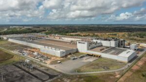 Aerial shot of the Contiental tire plant in Camaçari in Brazil.