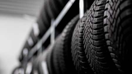 Linglong invests US$270m in EMEA plant in Egypt A row of tires in a manufacturing facility.