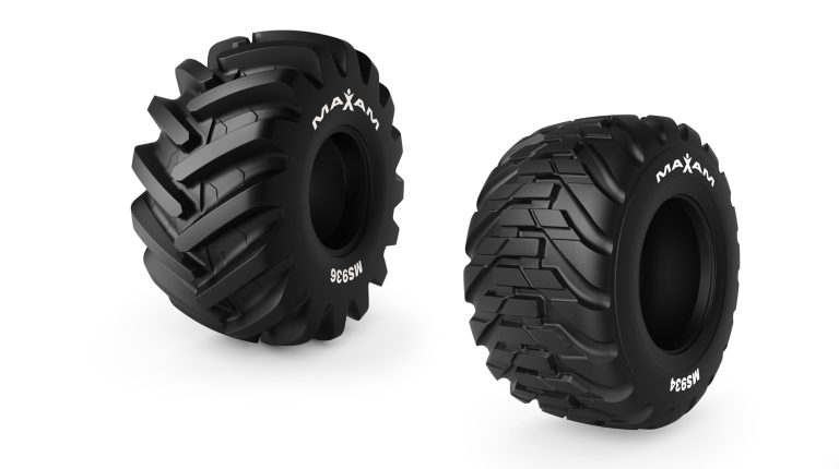 Maxam expands forestry tire portfolio Left: MS936. Right: MS934.